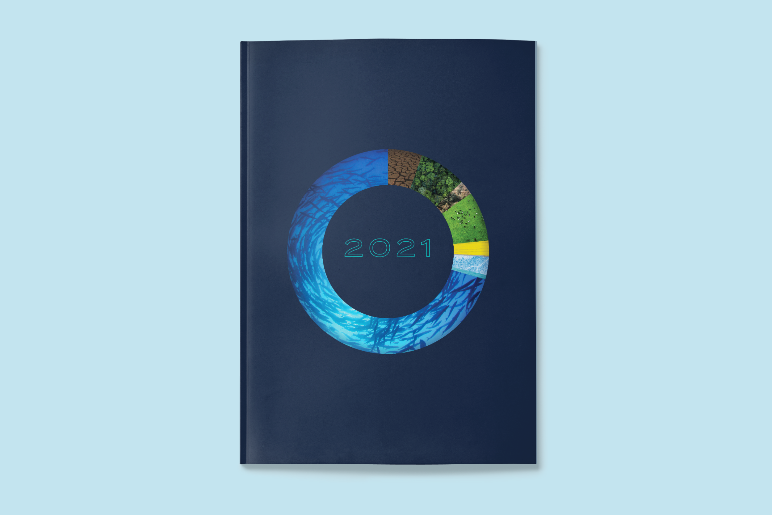 Cover page of BioMar's 2021 Sustainability Report